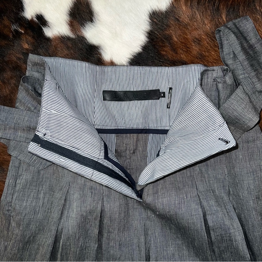 NWOT- L.A.M.B. Cross Dyed Linen Blend Pant 10 - Picture 4 of 11